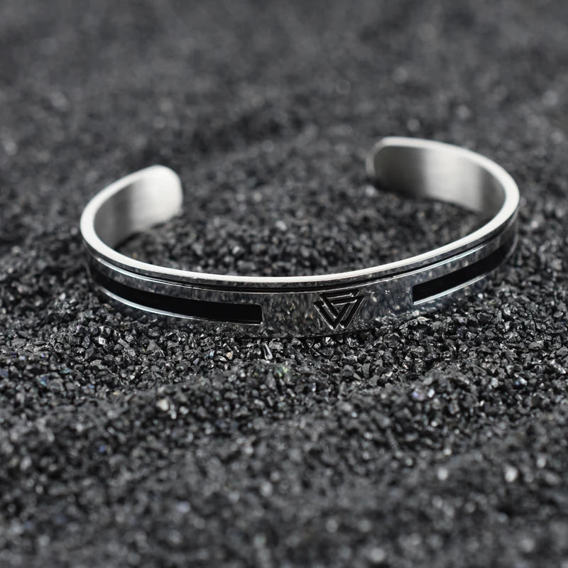Luxury Set Helmet Bracelets Enemal Bangle Men Viking Logo Stainless Steel Cuff Bracelet For Gentleman style Pulseras Jewelry