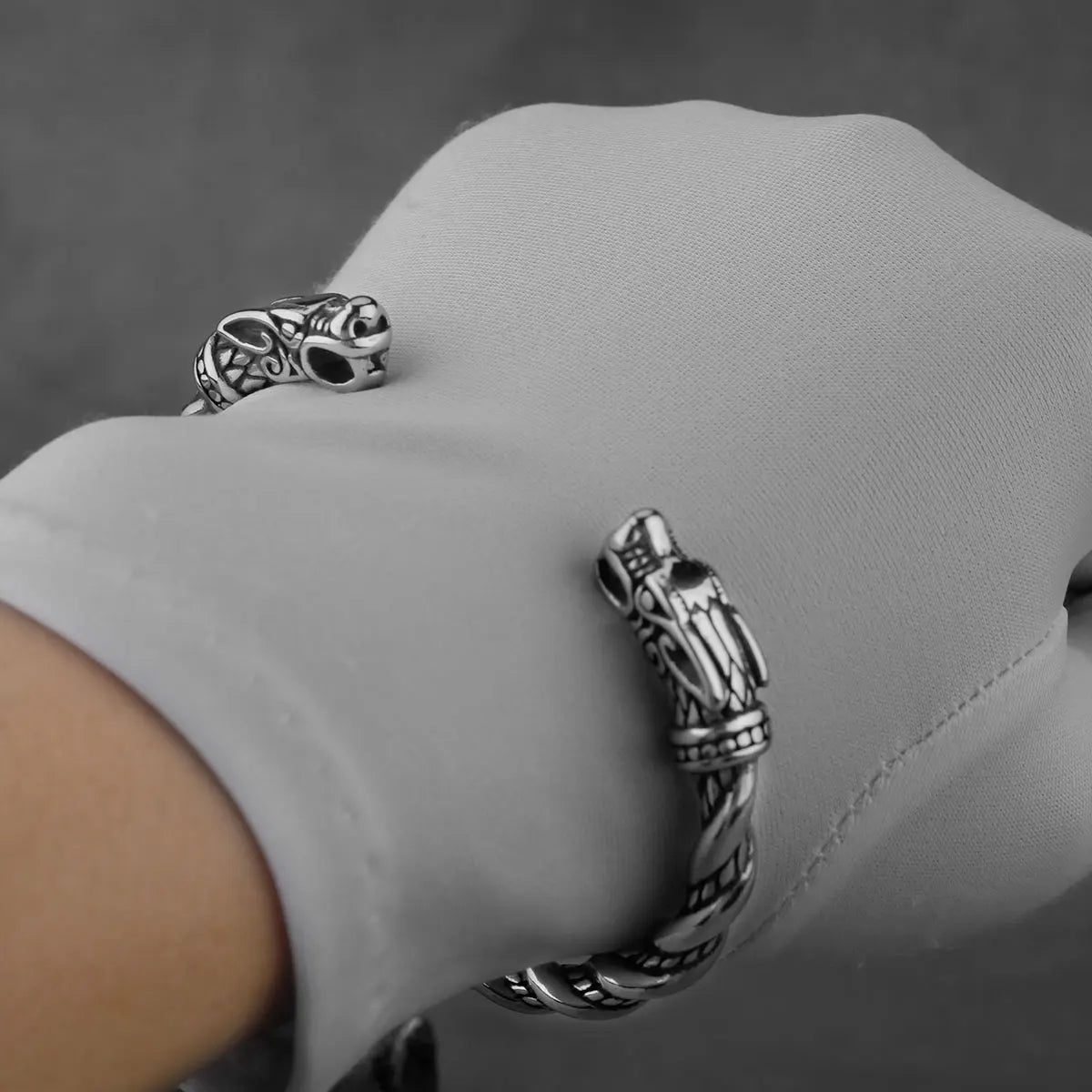 Viking Faucet Tricolor Optional Cuff Bracelet Stainless Steel Fashion Trend Wedding Gift Men's Jewelry Wholesale
