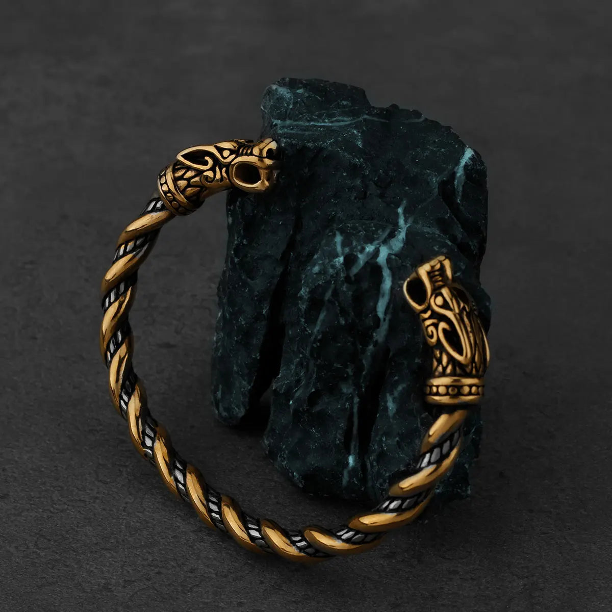 Viking Faucet Tricolor Optional Cuff Bracelet Stainless Steel Fashion Trend Wedding Gift Men's Jewelry Wholesale